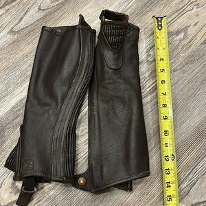 Kids horseriding chaps all leather